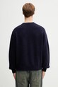 Odzież Human Made sweter z dodatkiem wełny KNITTED SWEATER HM30CS035 granatowy