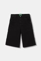 United Colors of Benetton szorty jeansowe dziecięce z elastanem czarny 4EQYCE04H.G.seasonal