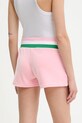Îmbrăcăminte Juicy Couture pantaloni scurți VELOUR STRIPE BOOTY SHORT JCWHS225354 roz