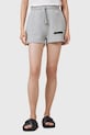 AllSaints pantaloni scurți din bumbac SORRI W053TC gri AW25