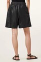 AllSaints pantaloni scurți de piele ARLA negru W059TC