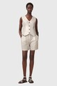 AllSaints szorty lniane AVERIE W069QC