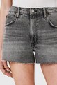 Odzież AllSaints szorty jeansowe TATE W076EC szary