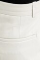 Gestuz pantaloni scurți de piele alb 10910162