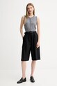 Simona Corsellini szorty A25CPPA01701 czarny AW25