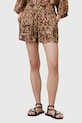 AllSaints szorty z domieszką jedwabiu CHARLI W037TC pomarańczowy AW25