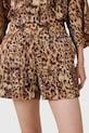Ρούχα Σορτς από μείγμα μεταξιού AllSaints CHARLI W037TC καφέ
