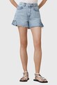 Bavlnené šortky AllSaints ELIANA W062EC modrá AW25