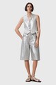 AllSaints szorty bawełniane LOUIE bawełna srebrny W068EC