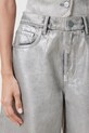 Odzież AllSaints szorty bawełniane LOUIE W068EC srebrny