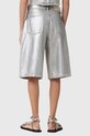 AllSaints szorty bawełniane LOUIE W068EC srebrny