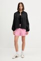 adidas pantaloni scurți House of Tiro JL9207 roz AW25