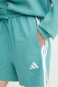 Kraťasy adidas 3-Stripes tyrkysová JX7605