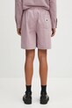 Odzież Carhartt WIP szorty bawełniane W' Toland I035133.31TXX różowy