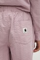 Carhartt WIP szorty bawełniane W' Toland różowy I035133.31TXX