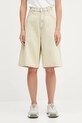 Carhartt WIP szorty jeansowe W' Brandon gładkie beżowy I031919.01SN