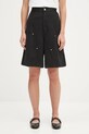 Carhartt WIP szorty z domieszką lnu W' Branford Double Knee pozostałe czarny I035574.89GD