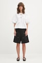Carhartt WIP linen blend shorts W' Branford Double Knee I035574.89GD black