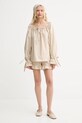 Льняные шорты The Sleeper CHSH01P017N бежевый AW25