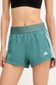 adidas Performance szorty treningowe HYGLM tkanina turkusowy JX7388