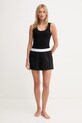 Homewear pamučne kratke hlače Calvin Klein Underwear LV00QS7517 crna AW25