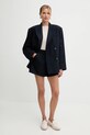 MAX&Co. szorty z dodatkiem wełny 2526146024200 granatowy AW25
