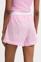 Ρούχα Βαμβακερή πιτζάμα σορτς Calvin Klein Underwear LV00QS7573 μωβ