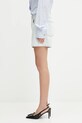Anine Bing pantaloni scurți din bumbac dalton A.05.0355 albastru AW25
