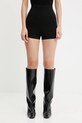 Rick Owens Lilies pantaloni scurti Dirt Bolan Cut Off panza negru LI02E3394.JCVS