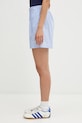 Sporty & Rich szorty bawełniane Eden Script Poplin SH01260673ST61 niebieski AW25