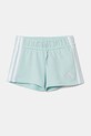 adidas pantaloni scurți copii casual turcoaz KB7301