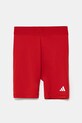 Дитячі шорти adidas Performance з еластаном червоний JW7958