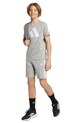 Παιδικό βαμβακερό σορτς adidas JY5016 γκρί