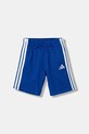 Παιδικό βαμβακερό σορτς adidas απλικέ μπλε JY5017