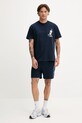 Tommy Jeans pantaloni scurți din bumbac DM0DM21781 bleumarin AW25