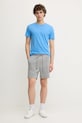 Βαμβακερό σορτσάκι Tommy Jeans DM0DM21803 γκρί AW25
