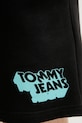 Βαμβακερό σορτσάκι Tommy Jeans μαύρο DM0DM21803