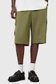 AllSaints szorty bawełniane FLYNN M019TC zielony AW25