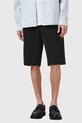 Bavlnené šortky AllSaints BAY M033QC čierna AW25