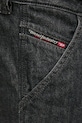 Diesel pantaloni scurți jeans D-LIVERY-W-SHORT negru A19270.09M65