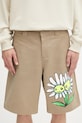 Bavlnené šortky Sky High Farm Daisy béžová SHF07P014