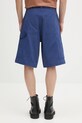 Odzież Sky High Farm szorty bawełniane Work shorts SHF07P021 granatowy