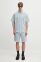 Carhartt WIP szorty bawełniane Toland I035152.31SXX niebieski
