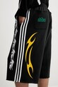 Kraťasy adidas Originals Spiders Oversized Inch Sweat Shorts černá JW0205