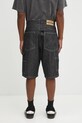 Oblečení Džínové šortky NEIGHBORHOOD denim painter short pants 251AQNH.PTM04 černá