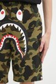 A Bathing Ape szorty bawełniane Camo Shark zielony 001SPL301009M
