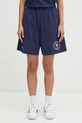 Sporty & Rich cotton shorts Eden Crest Embroidered Gym SH03960666BL106 navy AW25