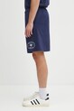 Sporty & Rich szorty bawełniane Eden Crest Embroidered Gym SH03960666BL106 granatowy AW25
