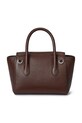 Doplňky Kožená kabelka Lauren Ralph Lauren 431969349 hnědá