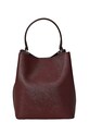 Doplnky Kožená kabelka Lauren Ralph Lauren 431969365 burgundské